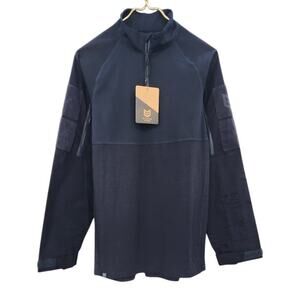 New NWT Mission Made 1/4 Zip Navy Tactical Long Sleeve Top Medium